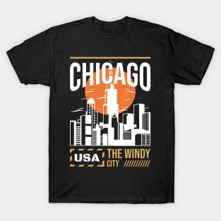 chicago usa the windy city T-Shirt